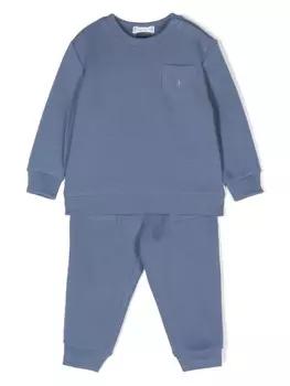 Ralph Lauren Kids спортивный костюм с вафельной отделкой, синий