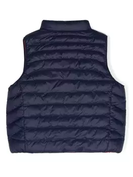 Ralph Lauren Kids стеганый жилет Poly Pony, синий