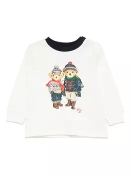 Ralph Lauren Kids толстовка Polo Bear, белый