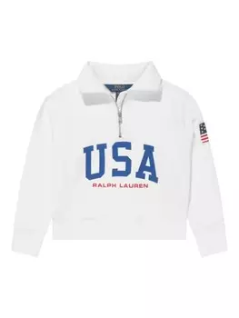 Ralph Lauren Kids толстовка с логотипом, белый
