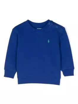 Ralph Lauren Kids толстовка с логотипом Polo Pony, синий