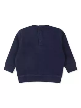 Ralph Lauren Kids толстовка с принтом Polo Bear, синий
