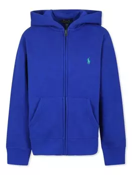 Ralph Lauren Kids толстовка с вышитым логотипом, синий