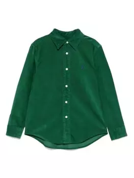 Ralph Lauren Kids вельветовая рубашка, зеленый