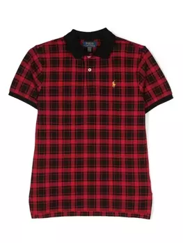 Ralph Lauren клетчатая рубашка поло Polo Pony, красный
