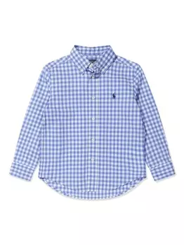 Ralph Lauren клетчатая рубашка с логотипом Polo Pony, синий