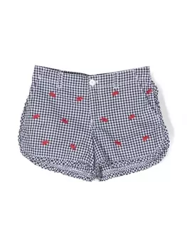 Ralph Lauren клетчатые шорты с вышивкой, синий