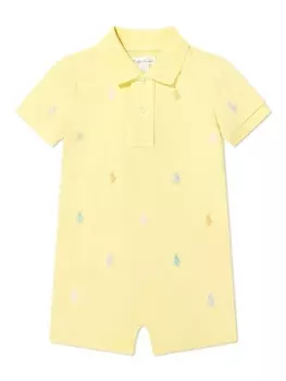 Ralph Lauren комбинезон с логотипом Polo Pony, желтый