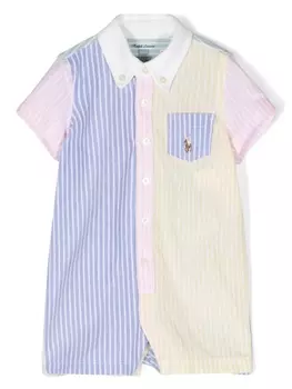 Ralph Lauren комбинезон с вышивкой Polo Pony, мультиколор