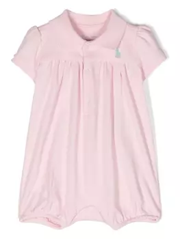 Ralph Lauren комбинезон с вышивкой Polo Pony, розовый