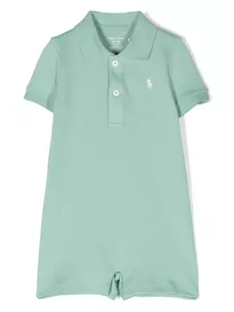 Ralph Lauren комбинезон с вышивкой Polo Pony, зеленый