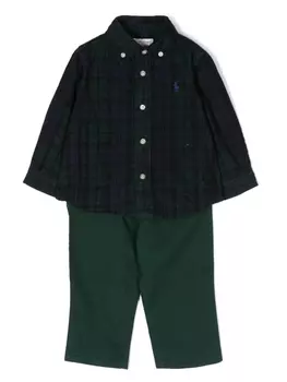 Ralph Lauren комплект из рубашки и брюк, зеленый