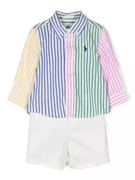 Ralph Lauren комплект из топа и шортов с логотипом Polo Pony, синий