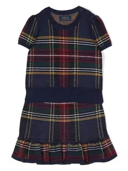 Ralph Lauren комплект из топа и юбки в клетку, синий