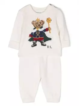 Ralph Lauren комплект Polo Bear из топа и брюк, белый
