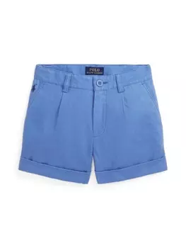 Ralph Lauren короткие льняные шорты, синий