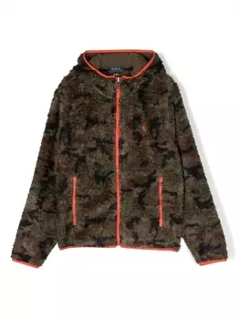 Ralph Lauren куртка Polo Pony из шерпы, зеленый