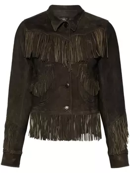 Ralph Lauren куртка с бахромой, серый