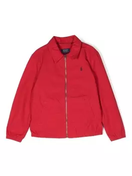 Ralph Lauren куртка с вышитым логотипом, красный