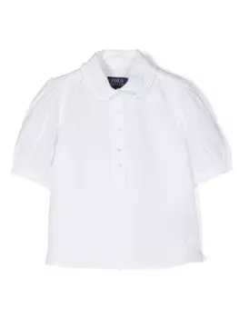 Ralph Lauren льняная рубашка Kinsley с короткими рукавами, белый