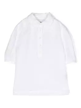 Ralph Lauren льняная рубашка с короткими рукавами, белый