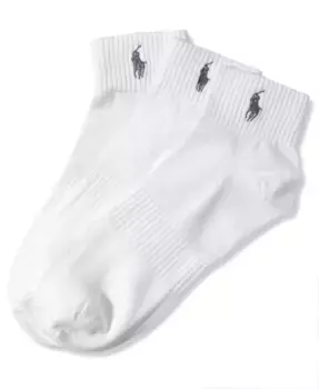 Ralph Lauren Мужские технические носки Quarter, 3 пары Polo Ralph Lauren, белый