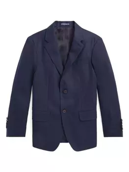 Ralph Lauren однобортный блейзер, синий