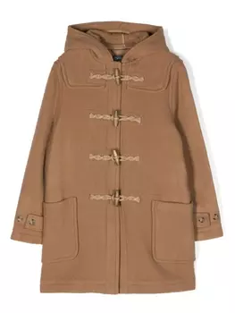 Ralph Lauren пальто из смесовой шерсти с застежкой тогл, коричневый