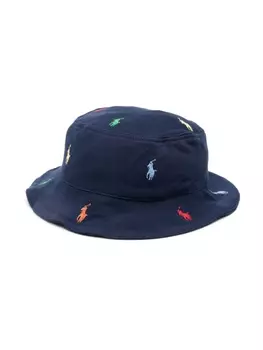Ralph Lauren панама с вышивкой Polo Pony, синий