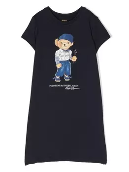 Ralph Lauren платье с принтом, синий