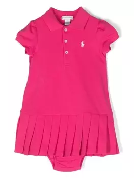 Ralph Lauren платье с вышивкой Pony, розовый