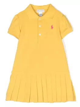 Ralph Lauren платье с вышивкой Pony, желтый