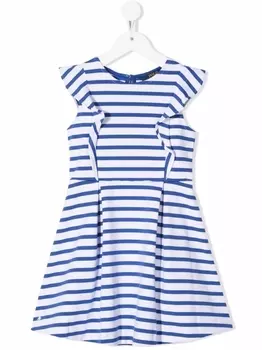 Ralph Lauren платье в полоску с короткими рукавами, синий