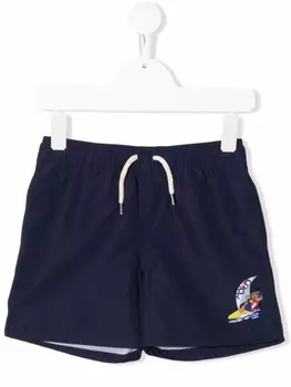 Ralph Lauren плавки-шорты из переработанного полиэстера, синий