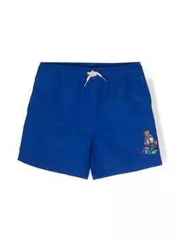 Ralph Lauren плавки-шорты Polo Bear из переработанного полиэстера, синий