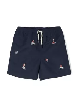 Ralph Lauren плавки-шорты с вышивкой, синий