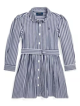 Ralph Lauren полосатое платье-рубашка, синий