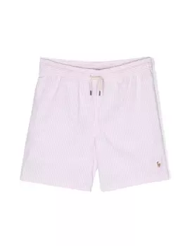 Ralph Lauren полосатые плавки-шорты Polo Pony, розовый