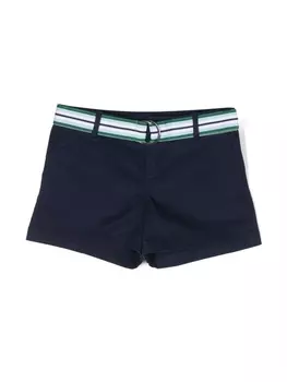 Ralph Lauren полосатые шорты с поясом, синий