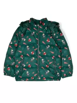 Ralph Lauren пуховик Teddy Bear с капюшоном, зеленый