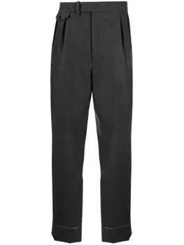 Ralph Lauren Purple Label брюки со складками, серый