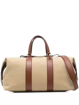 Ralph Lauren Purple Label дорожная сумка с контрастной отделкой, нейтральный цвет