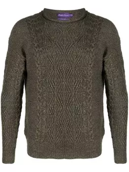 Ralph Lauren Purple Label джемпер фактурной вязки, зеленый
