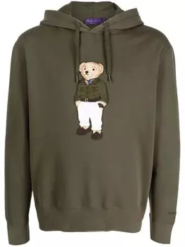 Ralph Lauren Purple Label худи с нашивкой, зеленый