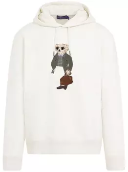 Ralph Lauren Purple Label худи с принтом Teddy Bear, нейтральный цвет