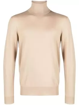 Ralph Lauren Purple Label кашемировый джемпер с высоким воротником, нейтральный цвет