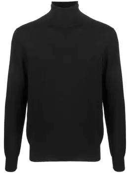 Ralph Lauren Purple Label кашемировый джемпер с высоким воротником, черный