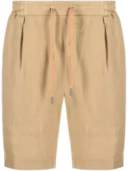 Ralph Lauren Purple Label льняные шорты чинос с кулиской, коричневый