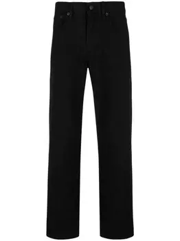 Ralph Lauren Purple Label logo-patch slim-cut jeans, черный