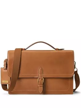 Ralph Lauren Purple Label портфель на молнии, коричневый